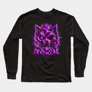 Deathcore Cat | Hardcore Cat | Skater Cat | Drippy Cat Long Sleeve T-Shirt